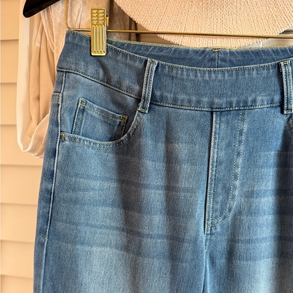 Halara Flex™ High Waisted Pockets Straight Leg Washed Casual Jeans Sz Small Tall - Picture 12 of 15